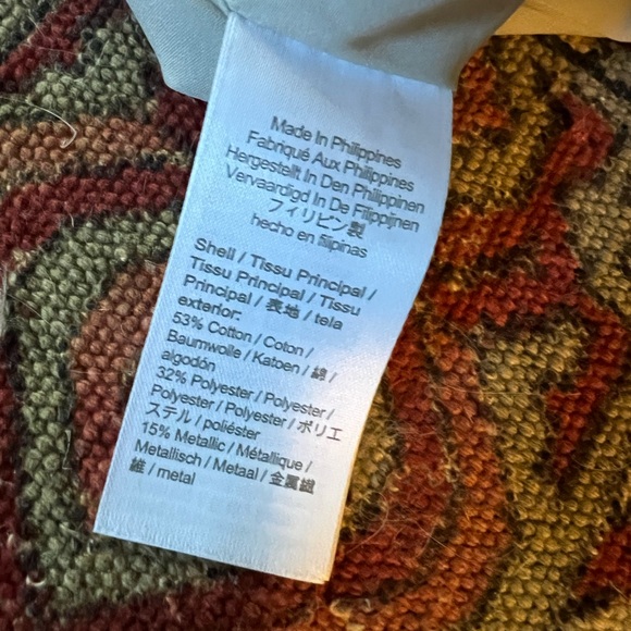 J. Crew Silver Mini Skirt with black buttons - Size 8 - Picture 5 of 6